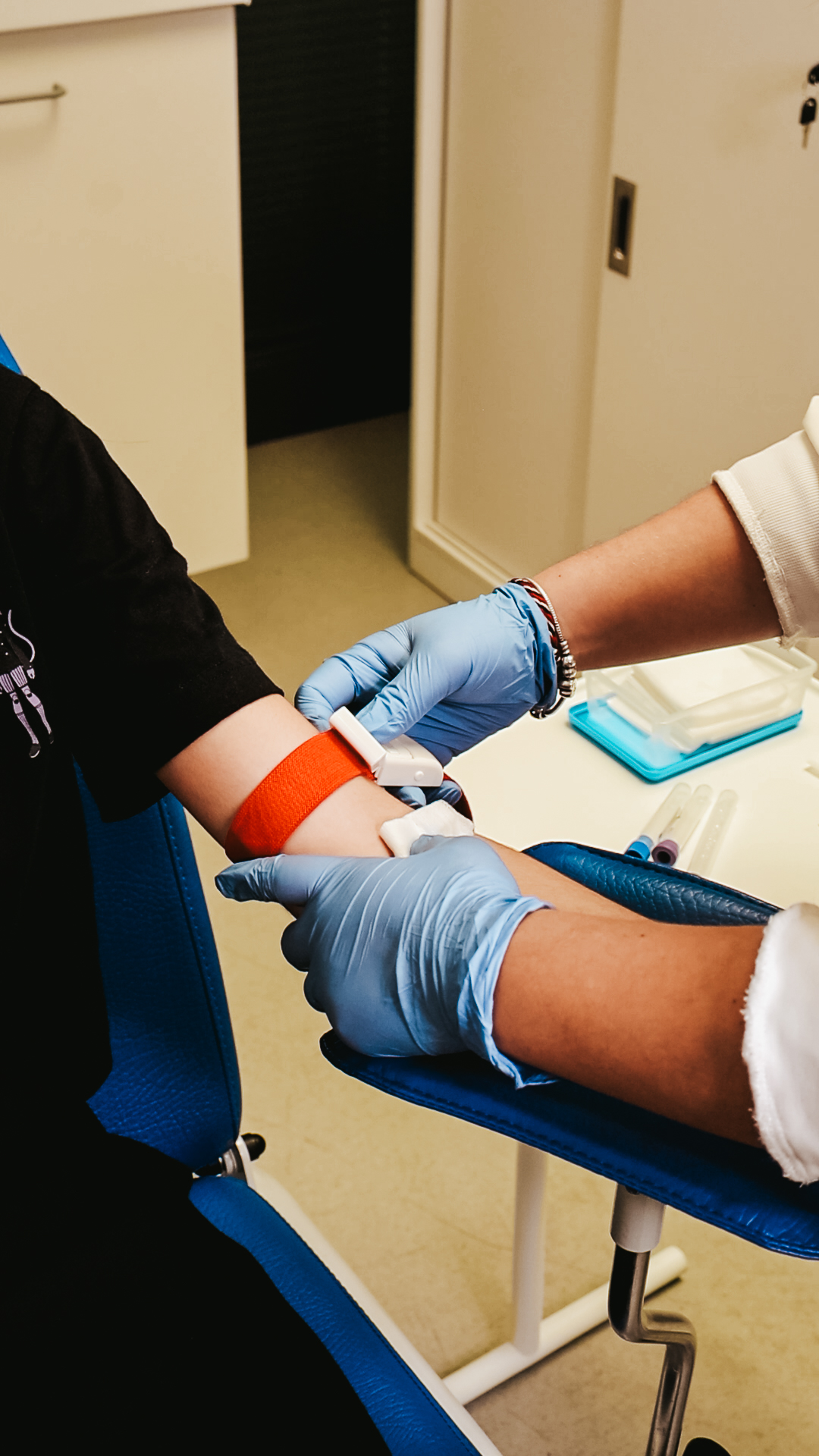 Recolha de amostra de sangue no mylab.care
